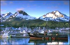 Picture of the Harbor in Cordova, Alaska