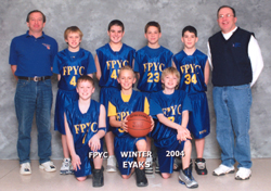 Picture of the FPYV boys basketball team